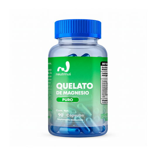 Quelato de Magnesio – Relajación, Estrés y Descanso | Neutrinus Plus 90 Cápsulas