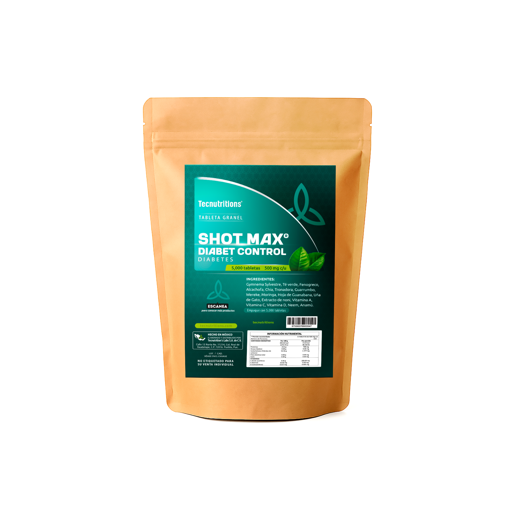 Tableta Granel Shot Max® Diabet Control Diabetes