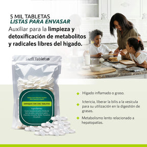 Tableta Granel Silicardo® Hepático Biliar Depurativo Higado