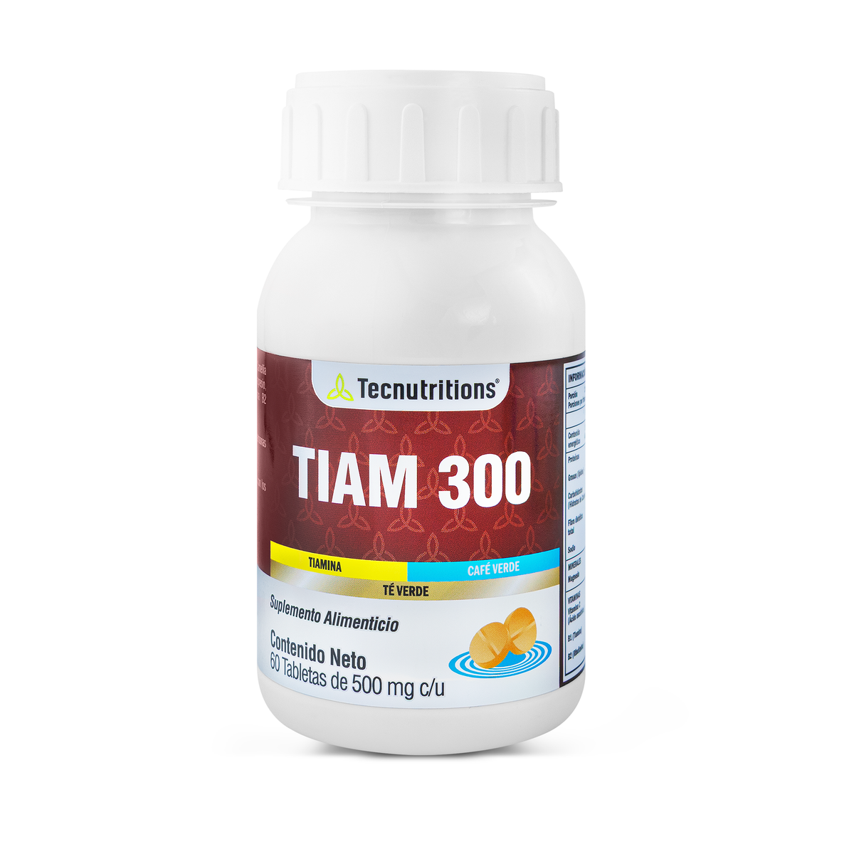 Food supplement with vitamins, minerals and antioxidants, Tiam 300, 60 tabl