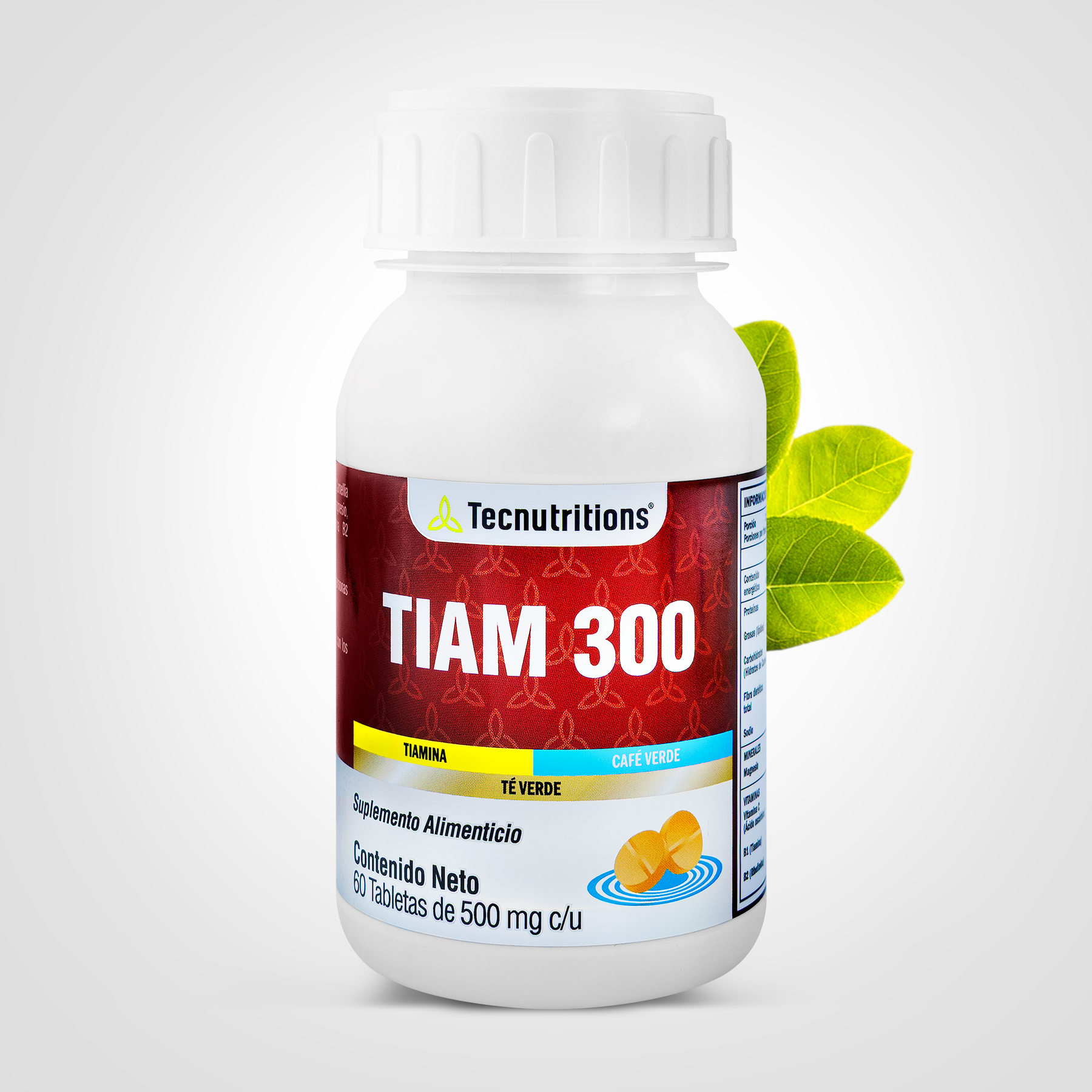 Food supplement with vitamins, minerals and antioxidants, Tiam 300, 60 tabl