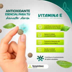 Vitamina E 5000 Tabletas – Apoyo Antioxidante y Salud de la Piel | Presentación a Granel