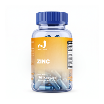 Zinc – Defensas y Sistema Inmune | Neutrinus Plus 90 Cápsulas