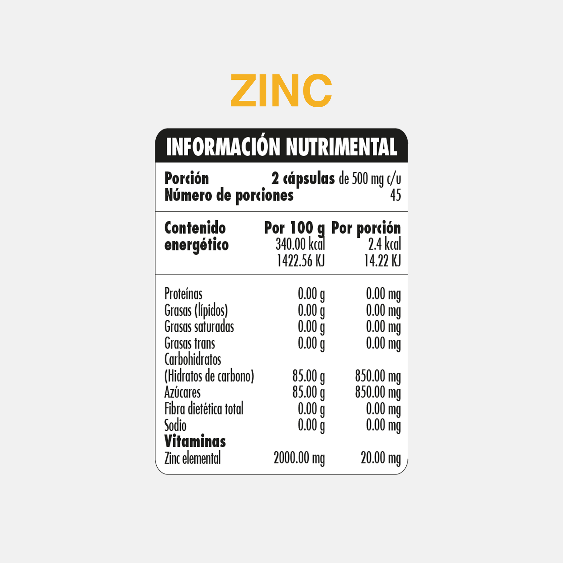 Zinc – Defensas y Sistema Inmune | Neutrinus Plus 90 Cápsulas