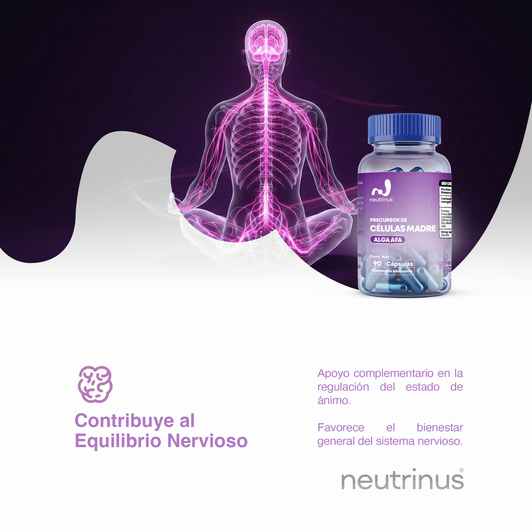 Células Madre - Bienestar Celular | Neutrinus Plus 90 Cápsulas