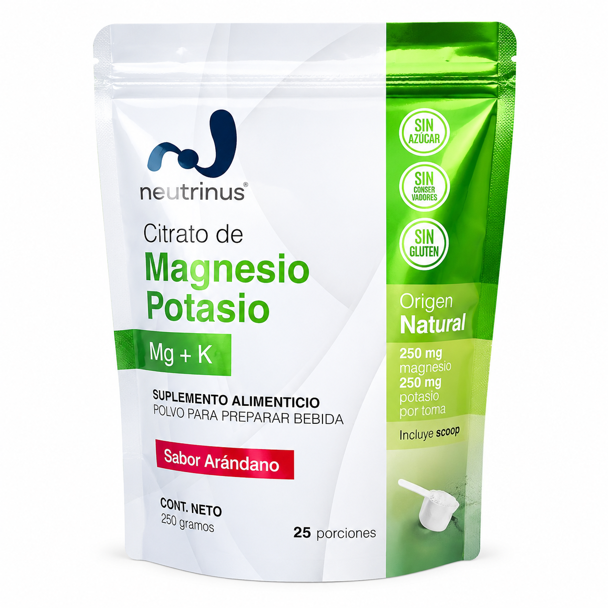 Citrato de Potasio Y Magnesio Sabor Arandano