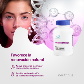 Resveratrol – Antioxidante y Salud Cardiovascular | Neutrinus Plus 120 Tabletas
