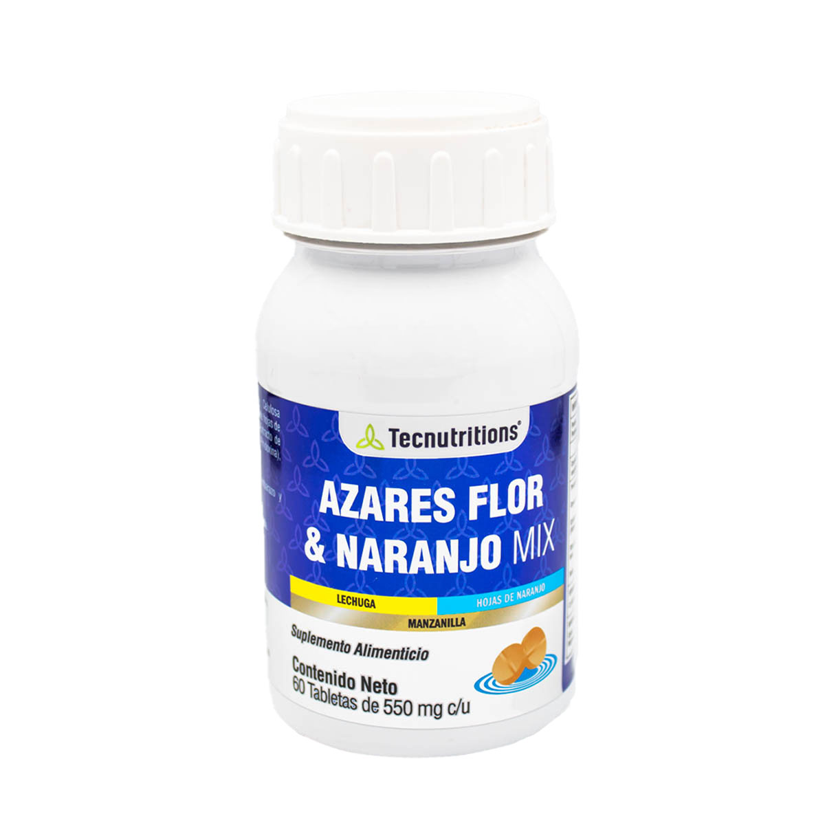 Food supplement with vitamins and minerals, Azares flower and Orange Mix, 60 tabs