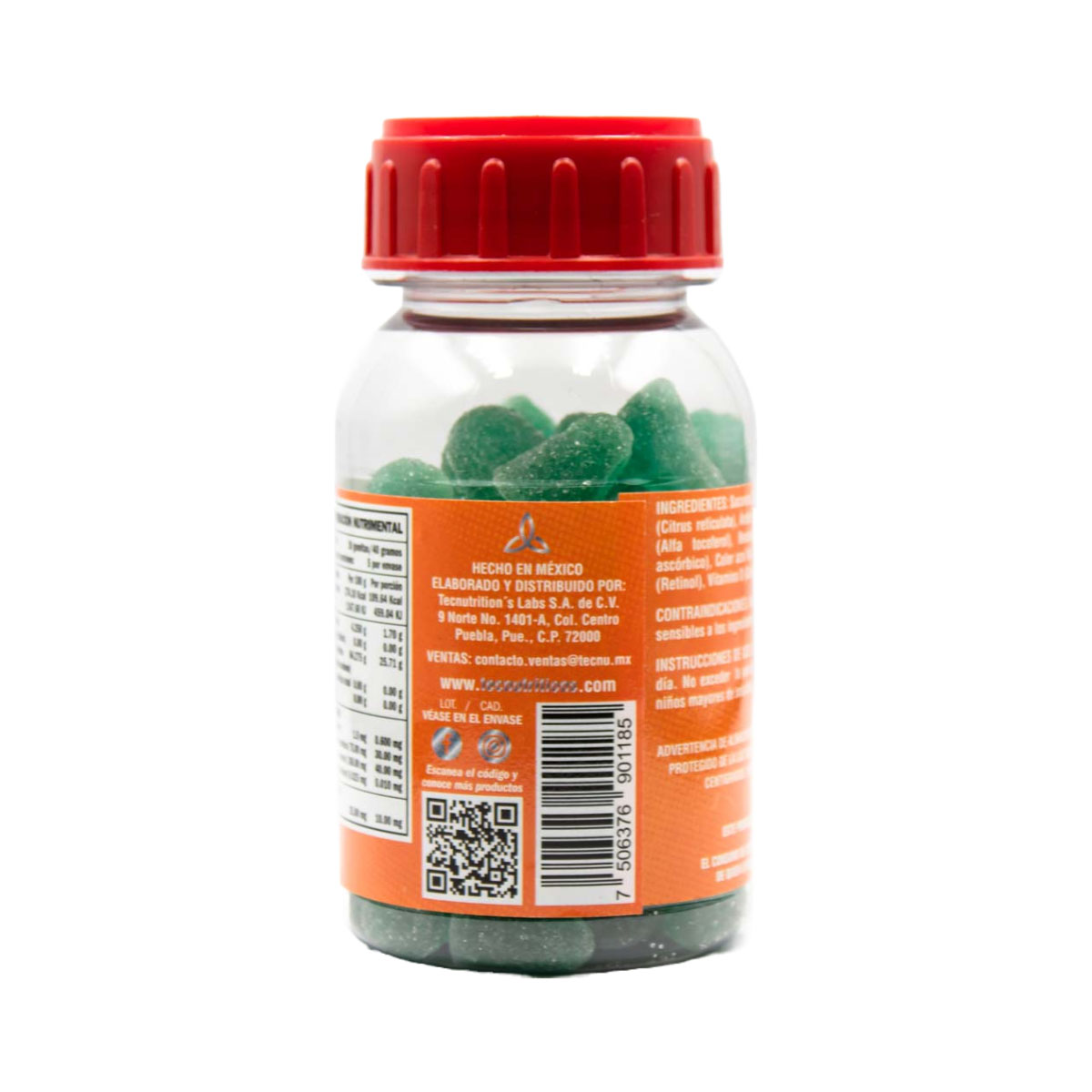 Gummies for adolescents and adults with vitamins and minerals, Mandarinmuny, 200 gr