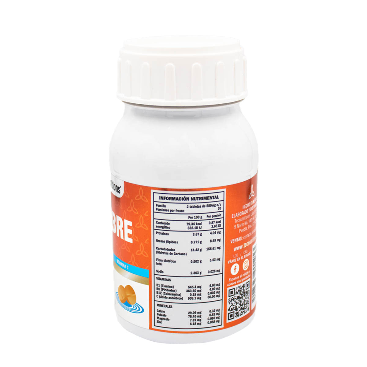 Suplemento alimenticio Jengibre, 60 tabs, con jengibre, vitamina c, sistema inmune