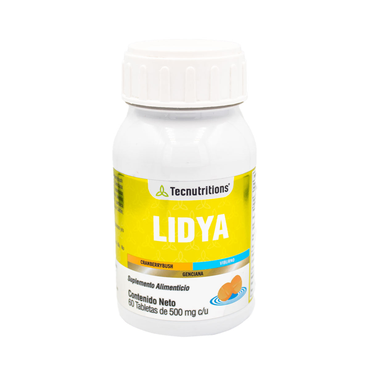 Suplemento alimenticio Lidya, 60 tabs, con sulfato ferroso, vitamina e, viburno, salud hormonal femenina