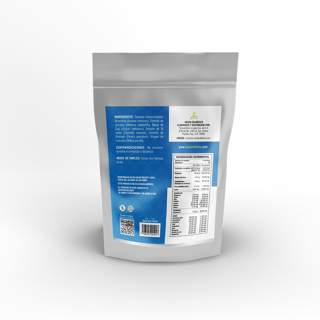 Protein powder with omegas, vitamins, minerals and antioxidants, Tecnu Slim, 500 gr