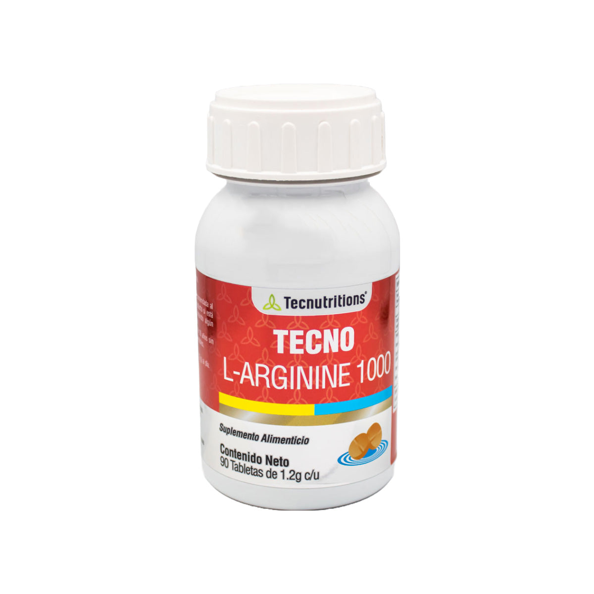 Suplemento alimenticio Tecno L-Arginine, 90 tabs. con L-Arginina