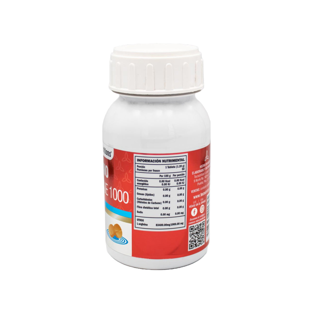 Food supplement with amino acids, Tecno L-Arginine 1000, 60 tabl